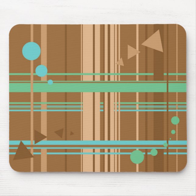 Mintschokoladengeometrie Mousepad (Vorne)