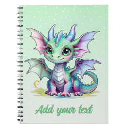Minty Dragon Dreams - Personalisiertes Journal Notizblock