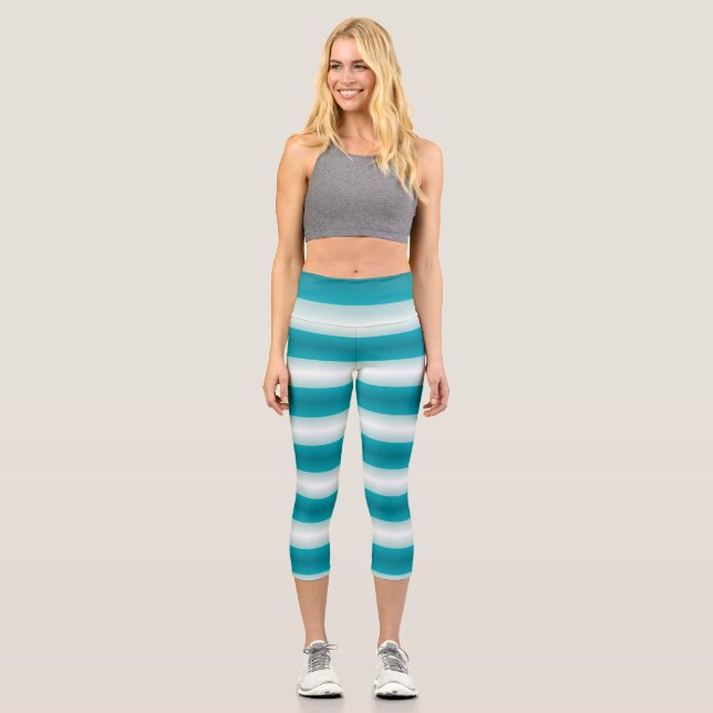 Minty Fresh - Gradient Capri Leggings (Vorderseite)