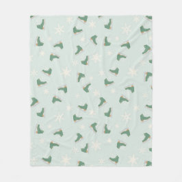 minty green ice skates fleecedecke