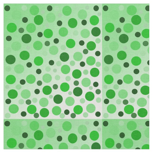 Minty Green Polka Dots, Stoff (Nahaufnahme)