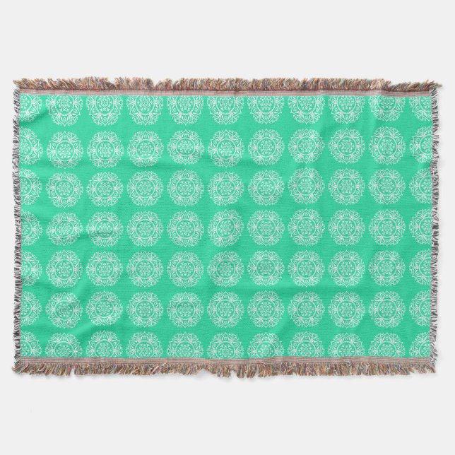 Minty Mandala Decke (Vorderseite)