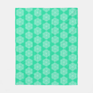 Minty Mandala Fleecedecke