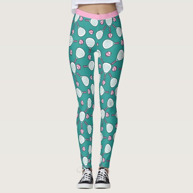 🎾 Minty Padel Power Pants Leggings (Vorderseite)
