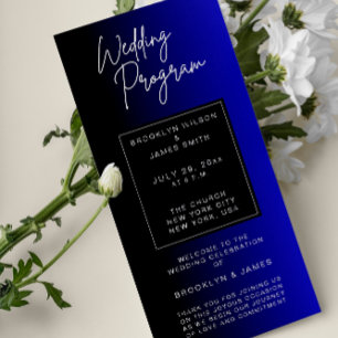 Minuit Bleu Minimal Mariage Programmes