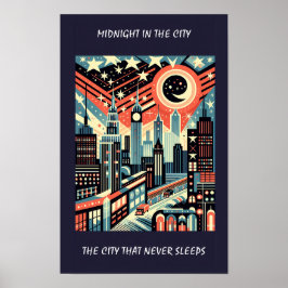 Minuit dans la ville qui ne dort jamais Art Déco