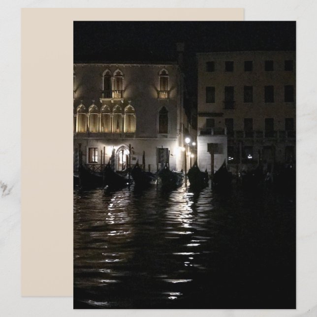 Minuit sur le papier à scandale du Grand Canal (Devant / Derrière)