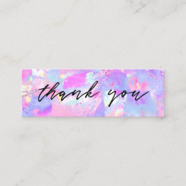 minuscule carte de visite rose violet opal