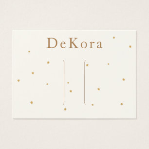 Minuscule Gold Stars Clip Barrette Display Card