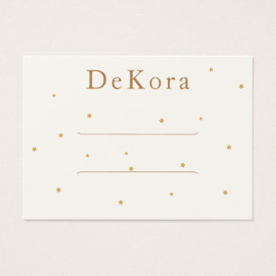 Minuscule Gold Stars Clip Barrette Display Card