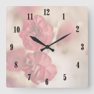 Minuscule horloge murale rose