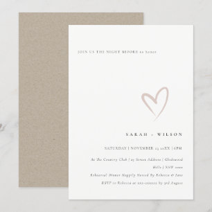 Minuscule Soirée Cardiaque Simple Avant Invitation
