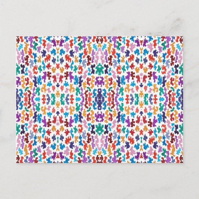 Minuscules formes aléatoires multi carte postale (Devant)