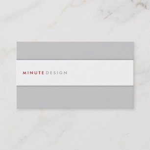 Minute-Design-Visitenkarte Visitenkarte