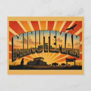 Minuteman SD Prairie-Startanlage Kunst Postkarte