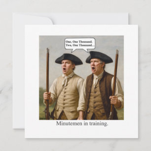 Minutemen in Ausbildung. Einladung