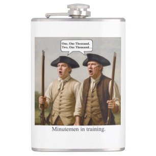 Minutemen in Ausbildung. Flachmann
