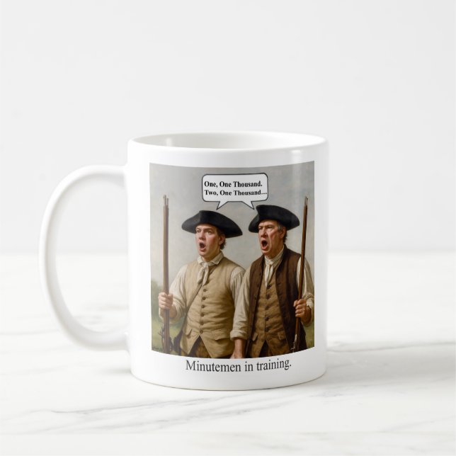 Minutemen in training. kaffeetasse (Links)
