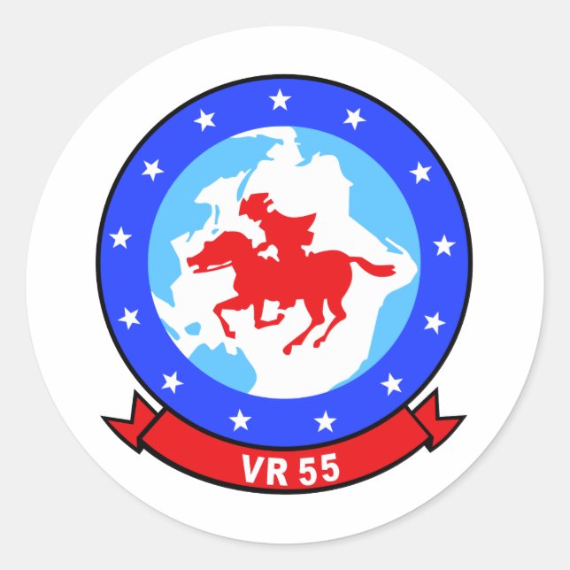 Minutemen VR-55 Runder Aufkleber (Vorderseite)