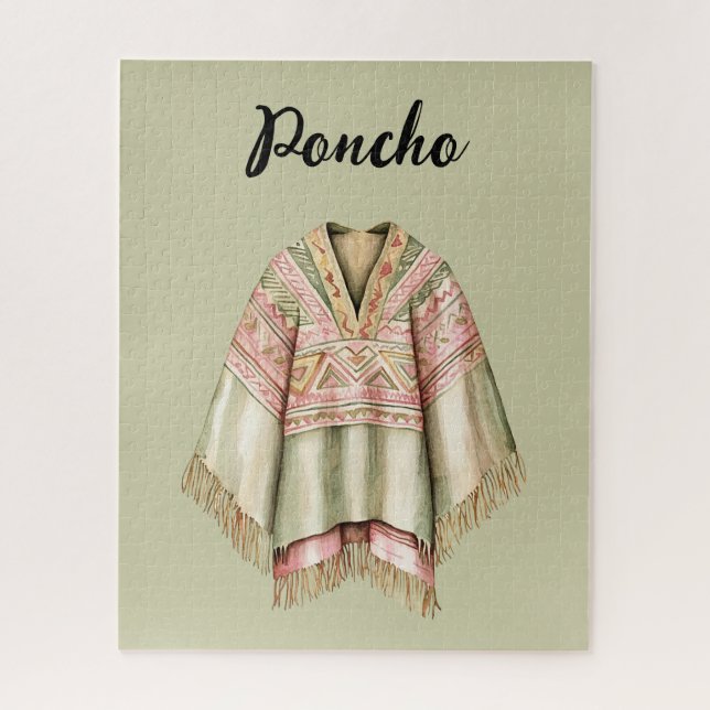 Minz Avocado Rosa Poncho (Vertikal)