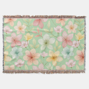 Minz-Blumen-Wurfdecke Decke