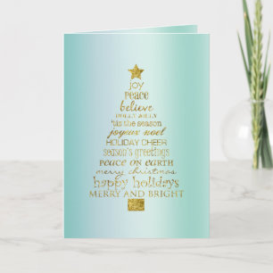Minz-Gold-Inspirations-Weihnachtsbaum-Frieden-Freu Karte