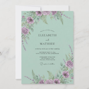 Minz-Lilien-Hochzeit Einladung