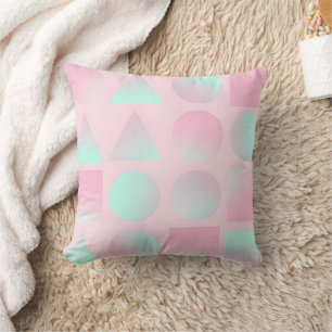 Minz-Rosa-Abstract-Trendy-Kollektion Kissen