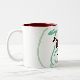 Minz-Schneemann Zweifarbige Tasse