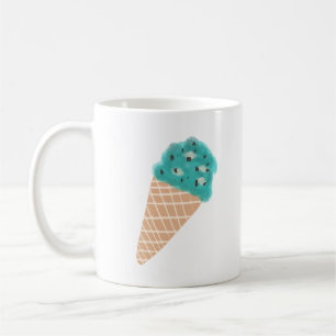 Minz-Schokoladen-Chip-Eiscreme-Kegel-Geschenk Kaffeetasse