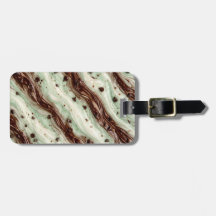 Minz-Schokoladen-Chip-Milchshake-Marmor-Design