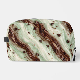 Minz-Schokoladen-Chip-Milchshake-Marmor-Design Waschbeutel
