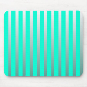 Minz- und Silberstreifen Mousepad