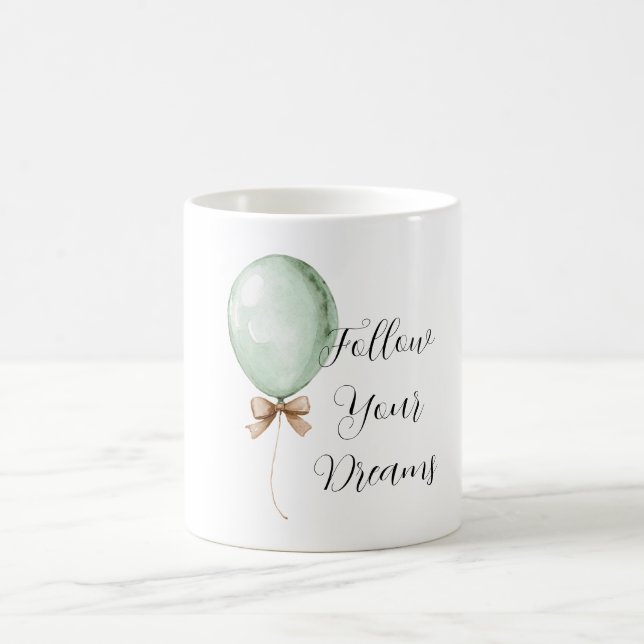 Minzballoncremeschleifenträume Kaffeetasse (Mittel)