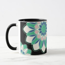 Minzblüten-Mandala-Tasse Tasse