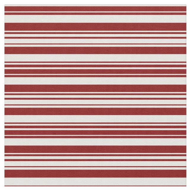 Minzcreme und Maroon-Muster Stoff (Nahaufnahme)