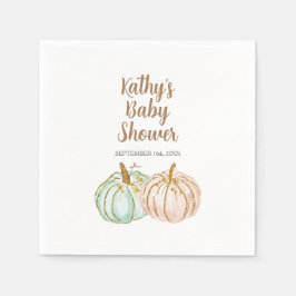 Minze and Peach Pumpkin Gold Cocktail Papier Napki Serviette