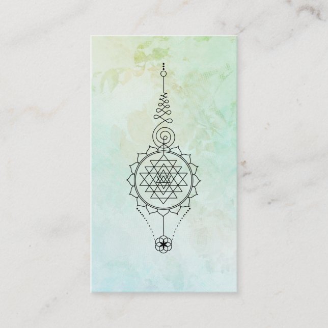 *~* Minze Aqua Reiki Energie Heilung Nirvana Visitenkarte (Vorderseite)