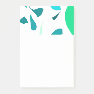 Minze Blätter nach dem Einsetzen Post-it Klebezettel