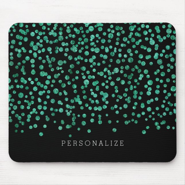 Minze blenden Confetti Mousepad (Vorne)