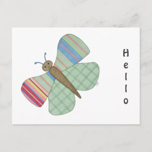 Minze Butterfly Postkarte