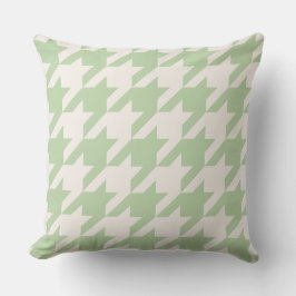 Minze Cream Hahnentrittmuster Throw Kissen
