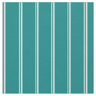 Minze Creme und Aquamarine Streifen/Linien Muster Stoff