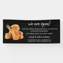 Minze & Gold Whisk Bakery Business Wiedereröffnung Banner
