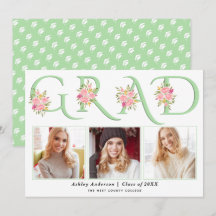 Minze GRAD Typografie rosa Rosen Foto Abschluss