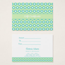 Minze Green & Aquamarin Tribal Ikat | Geschenkguts