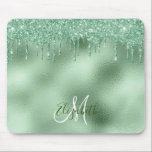 Minze Green Foil Glitzer Tropfen Personalisiert Mo Mousepad<br><div class="desc">Dieses Design enthält keinen Glitzer oder keine Sequenzen. Es kann in dem Bereich personalisiert sein, der durch das Ändern des Fotos und/oder Textes zur Verfügung gestellt wird. Sie können auch angepasst werden, indem Sie auf Vorlage personalisieren klicken und dann auf die Schaltfläche klicken, um weitere Optionen anzupassen, um die Hintergrundfarbe...</div>