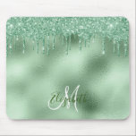 Minze Green Foil Glitzer Tropfen Personalisiert Mo Mousepad<br><div class="desc">Dieses Design enthält keinen Glitzer oder keine Sequenzen. Es kann in dem Bereich personalisiert sein, der durch das Ändern des Fotos und/oder Textes zur Verfügung gestellt wird. Sie können auch angepasst werden, indem Sie auf Vorlage personalisieren klicken und dann auf die Schaltfläche klicken, um weitere Optionen anzupassen, um die Hintergrundfarbe...</div>
