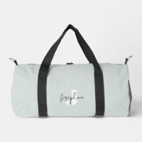 Minze Green Moderne Minimalistisch Mit Monogramm