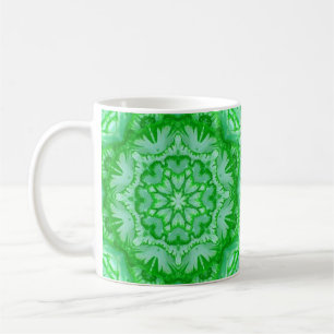 Minze Green und Emerald Viktorianisch Floral Kaffeetasse